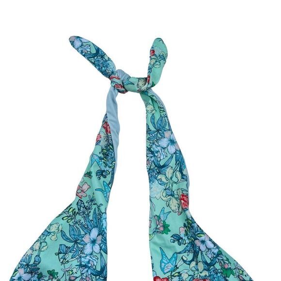 VICTORIA'S SECRET SWIM Women's One-Piece Swimsuit M Multicolor Floral Butterfly - Picture 13 of 16